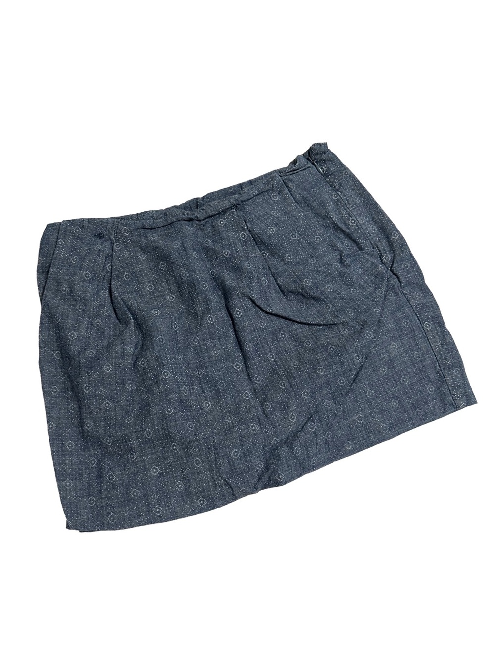Alternative Blue Chambray Patterned Skirt